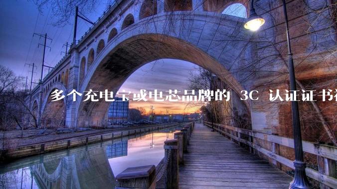 多个充电宝或电芯品牌的 3C 认证证书被暂停，涉及罗马仕、安克、绿联、倍思、安普瑞斯等，发生了什么？