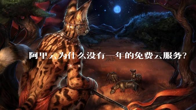 阿里云为什么没有一年的免费云服务？
