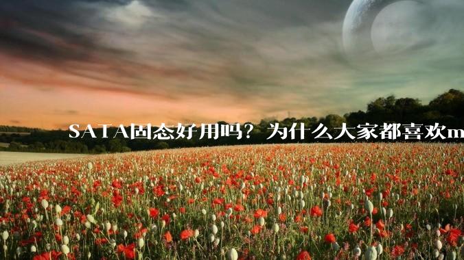 SATA固态好用吗？为什么大家都喜欢m.2呢？