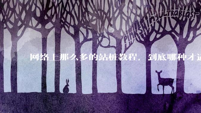 网络上那么多的站桩教程，到底哪种才适合初学者?