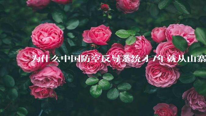 为什么中国防空反导系统才7年就从山寨到全面原创且超越了俄罗斯？