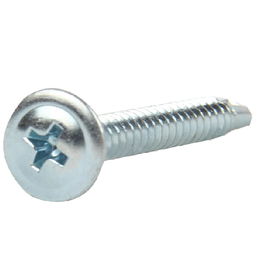 恒丰M4.2蓝白锌十字圆头带垫自攻自钻螺丝 高效紧固的理想选择